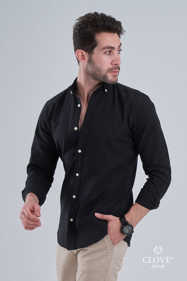 Linen Shirt - Black