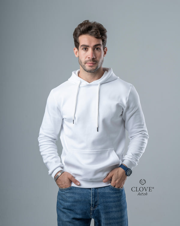 Milton Basic Hoodie - White