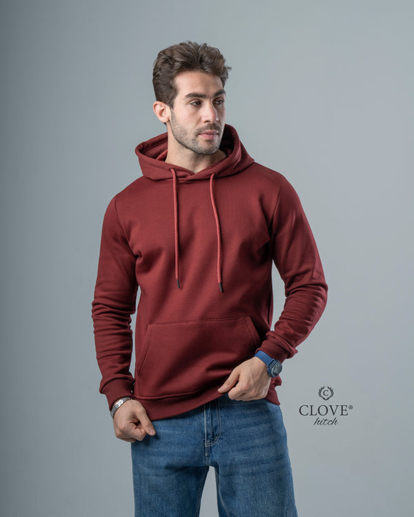 Milton Basic Hoodie - Maroon