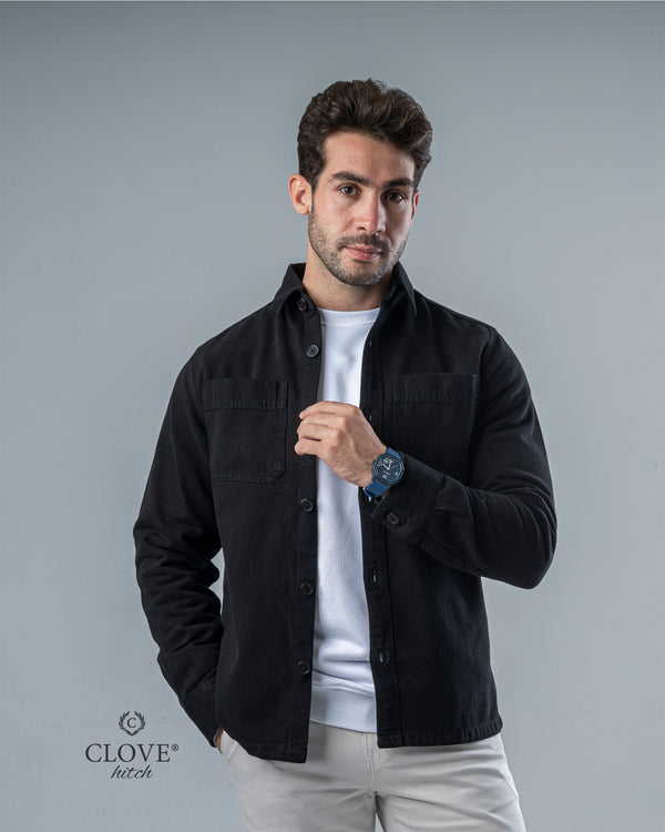 Regular Overshirt - Black