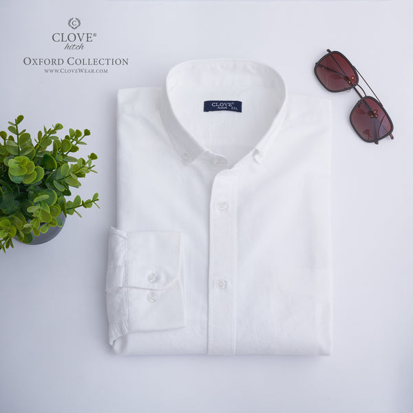 Oxford Cotton Shirt (No Pocket) - White