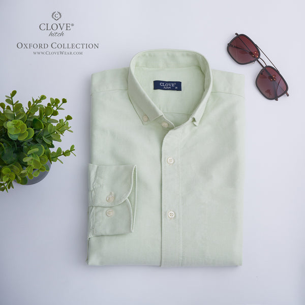 Oxford Cotton Shirt (No Pocket) - Apple