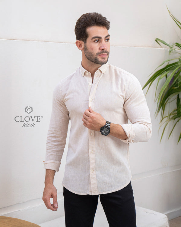 Linen Shirt - Beige