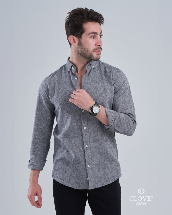 Linen Shirt - Grey