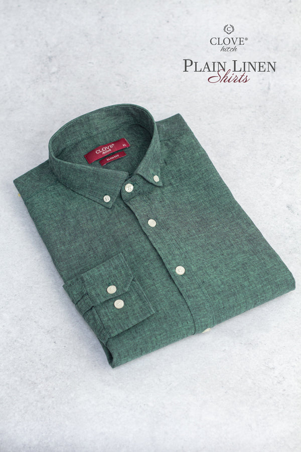 Linen Shirt - Oil Green