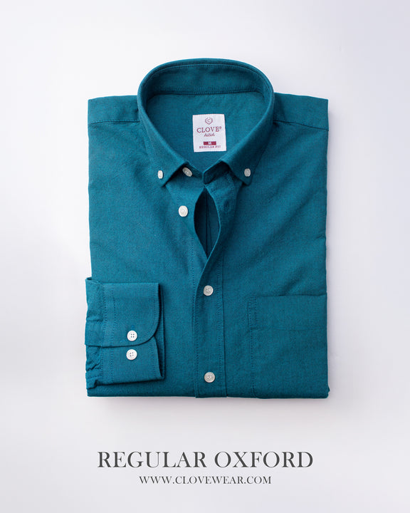 Regular Fit Cotton Oxford Shirt - Genzari – CloveHitch