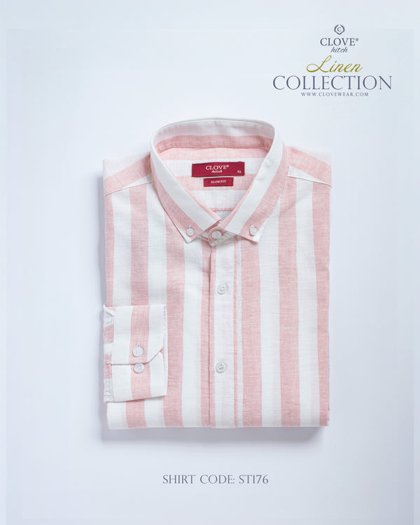 Striped Linen Shirt - Kashmir ST176