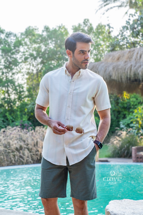 Shebeka Cotton Shirt - Creamy ST178