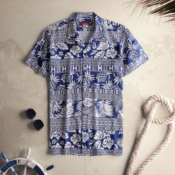 Digital Printed Half Sleeve Shirt - Tropical