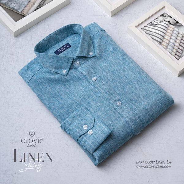 Linen Shirt - Turquoise