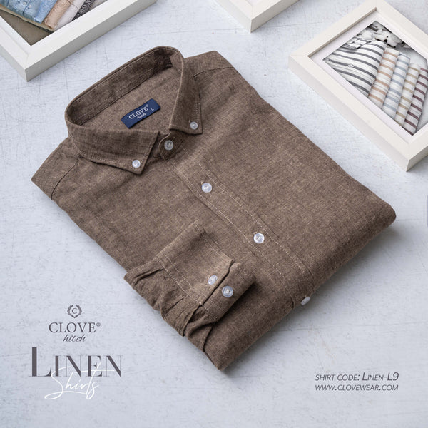 Linen Shirt - Cafe