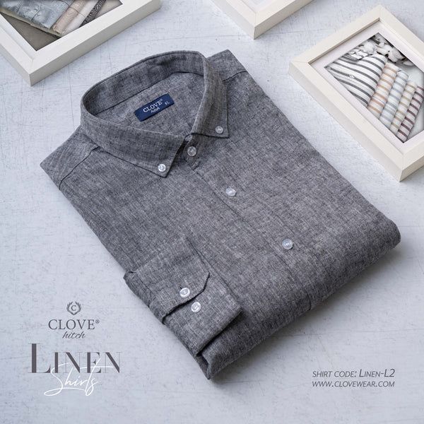 Linen Shirt - Grey